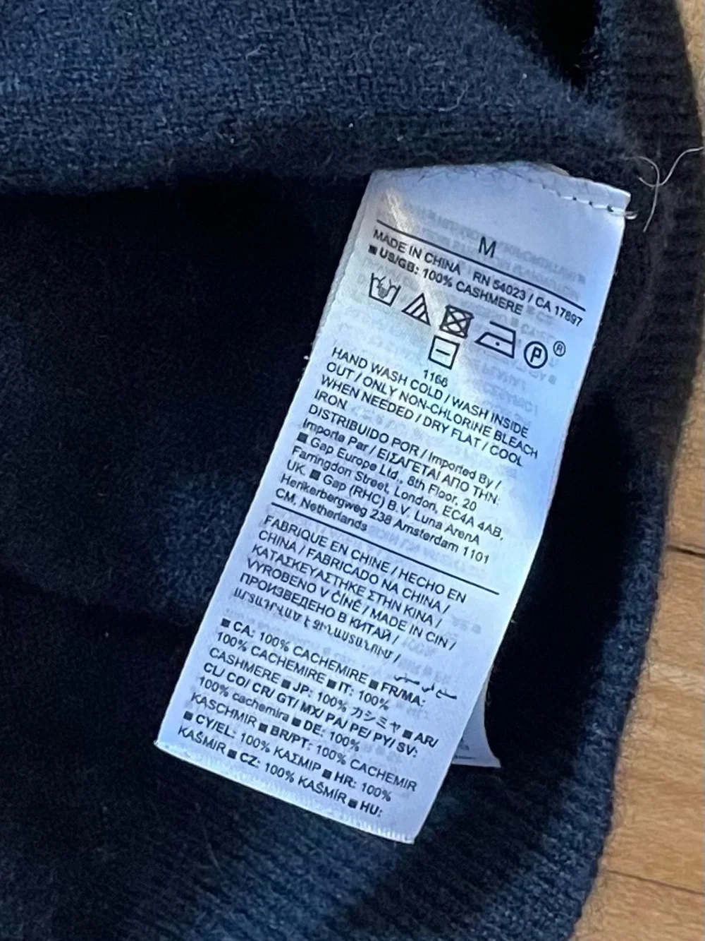 BANANA REPUBLIC Men's Cashmere Hoodie Black Hooded Sweater Classic Luxury Unisex